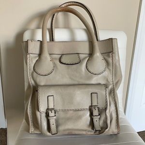 Chloe Off White Shoulder Bag